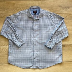 Egara 3X men’s dress shirt polo with sleeve accent